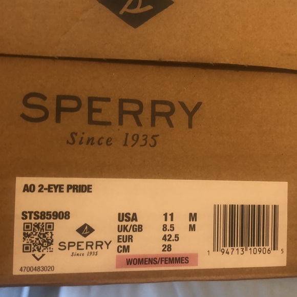 BNIB! 2020 Sperry 🌈 Pride Leather Boat Shoes! - Picture 7 of 7